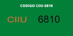 CODIGO CIIU 6810