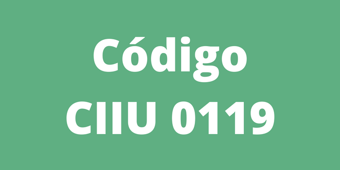 Código CIIU 0119