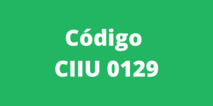 Código CIIU 0129
