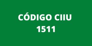 CODIGO CIIU 1511