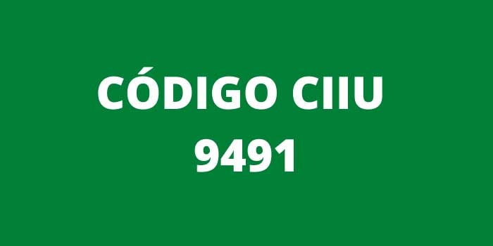 CODIGO CIIU 9491