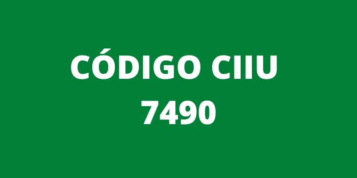 CODIGO CIIU 7490