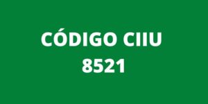 CODIGO CIIU 8521